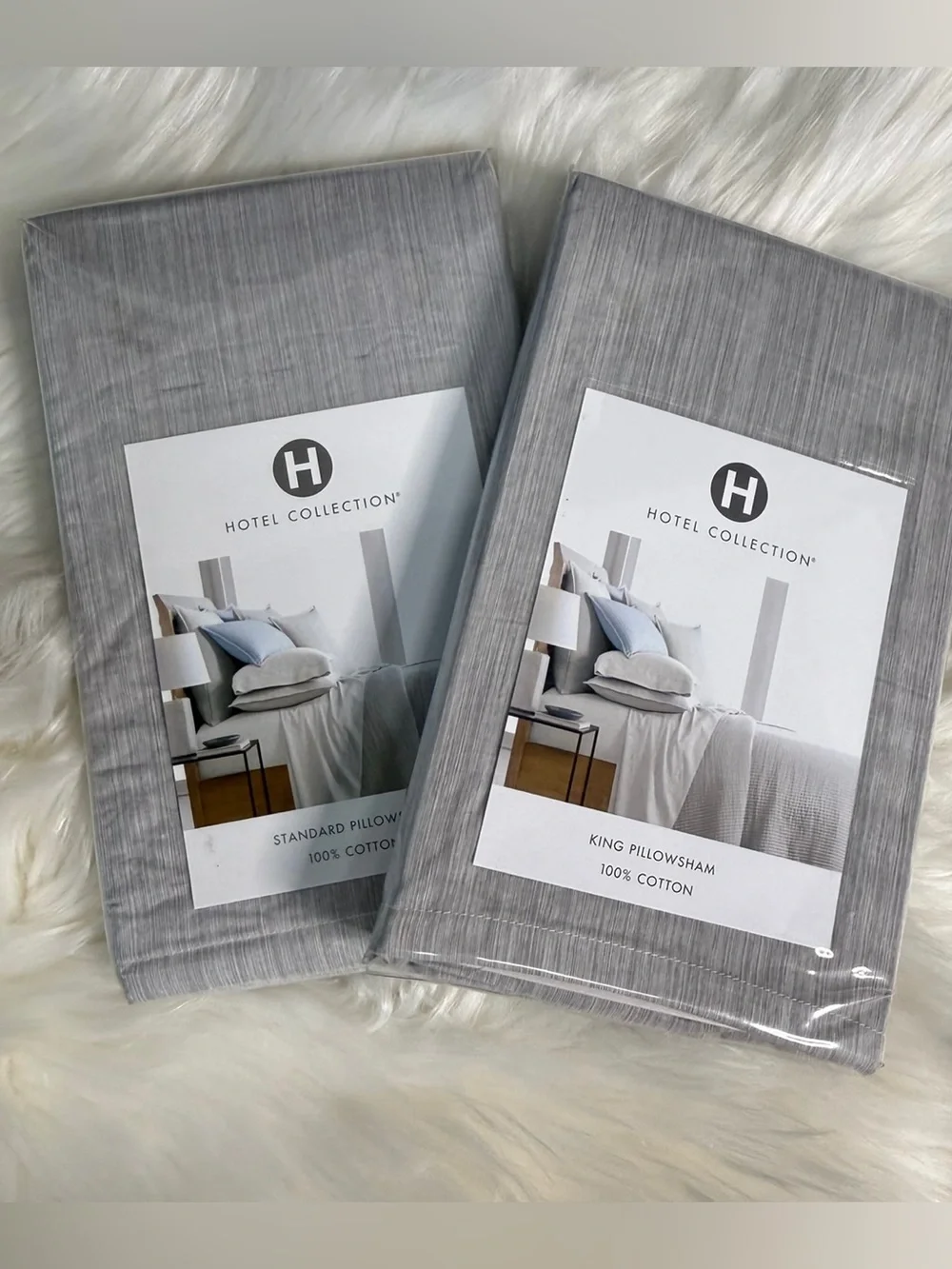 Hotel Collection Light Gray Pillow Sham
